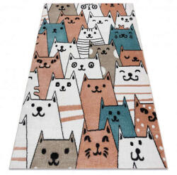 Gatti Kab. Szőnyeg FUN Gatti gyerekeknek, macskák, rózsaszín 140x190 cm