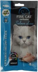 Fine Cat Recompense cremoase pentru pisici Fine Cat Exclusive, Somon, 4 x 15g (8051)