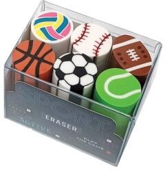 S-Cool Radiera color S-cool, model Sporturi, 6 buc/cutie PVC SC3224