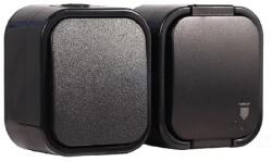 Anco Hydra+ IP54 falon kívüli kapcsoló + földelt dugalj (321672) - officedepot