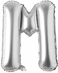  Maxee születésnapi léggömb, M betű, ezüst, 40 cm