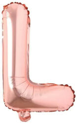  Maxee születésnapi léggömb, L betű, rózsaszín, 40 cm - pepita - 163 Ft