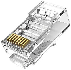 Vention IDDR0-50 Moduláris RJ45 CAT. 6 UTP Csatlakozó 50 db-os Csomag Átlátszó