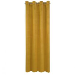Eurofirany Milo bársony sötétítő függöny Mustársárga 140x250 cm (367103)