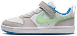 Nike Nike, Court Borough tépőzáras műbőr sneaker, Fehér, Zöld, Szürke, 28 EU (DV5457-005-11C)