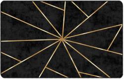 vidaXL mosható szőnyeg, fekete és arany, 190x300 cm, csúszásgátló, 7 kg (136619)