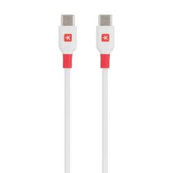 SKROSS kábel, USB-C - USB-C 2.0 dugó, 2, 0 m, fehér (MEN-R1-134547)