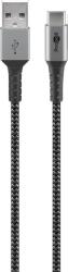 Goobay 49297 USB-A apa - USB-C apa Adat és töltőkábel 2m - Szürke/Ezüst (49297) (49297)