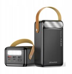  Powerbank Awei P101K 60000mAh 22, 5W 3xUSB-A 2xUSB-C fekete (P101K)