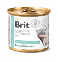 Brit Veterinary Diet Struvite Turkey&Pea macskáknak a húgyutak számára 200g