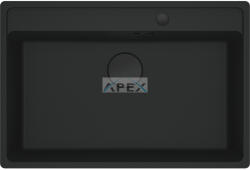 Franke Maris MRG 610-72 TL A Black collection matt fekete gránit mosogatótálca távvezérlővel (114.0659. 125)