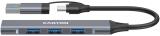CANYON hub DS-02 4in1 USB-A/C Grey (CNS-TDS02G) (CNS-TDS02G)