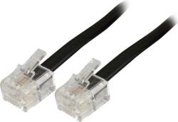 Goobay 50317 RJ-11 4-Pin apa - RJ-11 4-Pin apa Telefon kábel 3m - Fekete (50317) (50317)