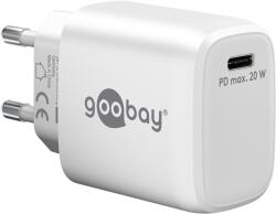 Goobay 65406 USB Type-C GaN Hálózati töltő - Fehér (20W) (65406) (65406)