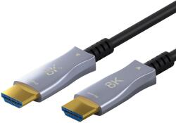 Goobay 65562 HDMI - HDMI 2.1 Aktív optikai kábel 50m - Fekete (65562) (65562)
