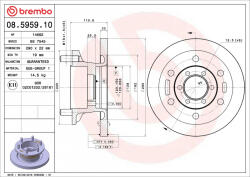 BREMBO Disc frana BREMBO 08.5959. 10