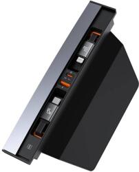 Baseus T-Space USB HUB (2x USB Type-C / 1x USB Type-A / Lightning ) Tesla Elektromos autókhoz (B00051300111-01) (B00051300111-01)