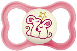 MAM Air Night szilikon játszócumi 16 hó+ (lányos)