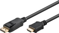Goobay 64838 HDMI 1.4 - DisplayPort 1.2 Kábel 5m - Fekete (64838) (64838)