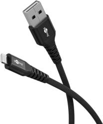 Goobay 74504 USB-A apa - Lightning apa 2.0 Adat és töltő kábel 2m - Fekete (74504) (74504)