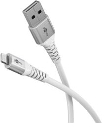 Goobay 74512 Lightning apa - USB-A apa 2.0 Adat és töltőkábel 2 m - Fehér (74512) (74512)