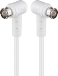 Goobay 67344 Type-F antenna kábel 5m - Fehér (67344) (67344)