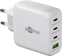 Goobay 64822 USB-A / 3x USB-C Hálózati töltő - Fehér (65W) (64822) (64822)