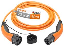 LAPP 65311 Type 2 Elektromos autó töltőkábel 5m (22 kW - 32A) - Narancssárga (65311)