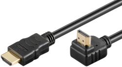 Goobay 61295 High Speed HDMI 2.0 - HDMI 2.0 Derékszögű Kábel 1.5 m - Fekete (61295) (61295)