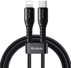 Mcdodo CA-5630 USB Type-C apa - Lightning apa Töltőkábel - Fekete (0.2m) (CA-5630) (CA-5630)