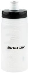 BikeFun Ride'n'Roll műanyag kulacs, 550 ml, csavaros, Elite, átlátszó-fekete