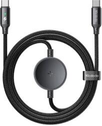 Mcdodo CA-4170 2in1 USB-C apa - USB-C apa 2.0 + Samsung Galaxy Watch töltőkábel 1.5m - Fekete (CA-4170) (CA-4170)