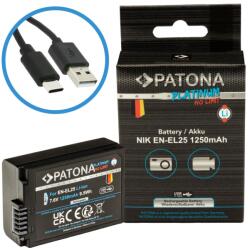 Patona PT1398 Pro Nikon EN-EL25 1250mAh Li-Ion Platinum USB-C Akkumulátor töltő (PT1398)