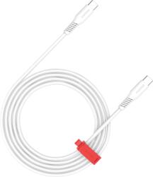 CANYON CC100SC USB-C apa - USB-C apa Adat- és töltőkábel 100W 1.2m - Fehér (CNS-CC100SC12W) (CNS-CC100SC12W)
