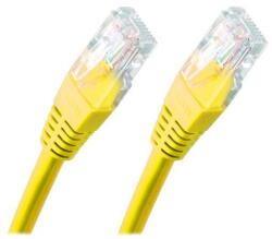 XtendLAN UTP Cat5e RJ45 Patch kábel 1.5m - Sárga (PK_5UTP015YELOW) (PK_5UTP015YELOW)
