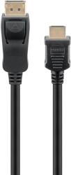 Goobay 64842 DisplayPort 1.2 - HDMI 2.0 Kábel 2m - Fekete (64842) (64842)