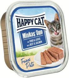 Happy Cat Minkas Duo vadlazacos és marhahúsos pástétom falatkák (8 x 100 g) 800g