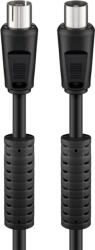 Goobay 50728 Koax zavarszűrős antenna kábel 1.5m - Fekete (50728) (50728)