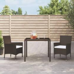 vidaXL 2 db barna polyrattan kerti szék párnákkal (csak Egyesült Királyság/Írország/FI/NO) (362518)