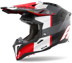 Airoh Aviator 3 Monarch motokrossz sisak matt szürke-piros
