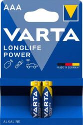 Value 2db Varta Longlife Power AAA mikro vékony ceruza elem távirányítóhoz (LR03)