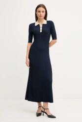 Tommy Hilfiger ruha sötétkék, maxi, harang alakú, WW0WW47216 - sötétkék L