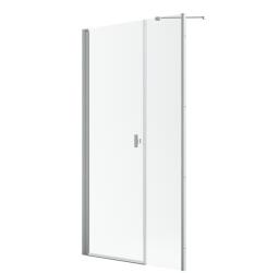 Radaway Nes Brushed Nickel DWS szálcsiszolt króm zuhanyajtó 100 átlátszó balos (10028100-91-01L)