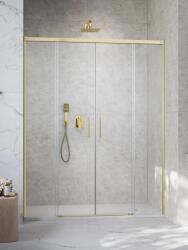 Radaway Idea Brushed Gold DWD szálcsiszolt arany zuhanyajtó 160 átlátszó (387126-99-01)