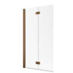 Radaway Nes Brushed Copper PND I szálcsiszolt réz kádparaván 120 átlátszó balos (10010120-93-01L)