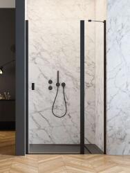 Radaway Nes 8 Black DWJ II fekete zuhanyajtó 80 átlátszó balos (10083080-54-01L)