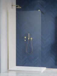 Radaway Modo X Brushed Gold II Walk-in szálcsiszolt arany zuhanyfal 60 átlátszó (389264-99-01)