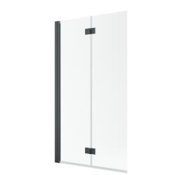 Radaway Nes Brushed GunMetal PND I szálcsiszolt fegyvermetál kádparaván 110 átlátszó balos (10010110-92-01L)