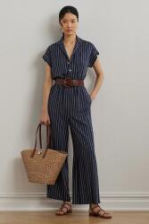 Lauren Ralph Lauren kezeslábas sötétkék, galléros, 200971172 - sötétkék 40