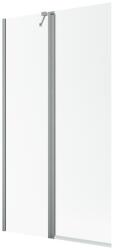 Radaway Nes Brushed Nickel PND II szálcsiszolt króm kádparaván 140 átlátszó balos (10009140-91-01L)